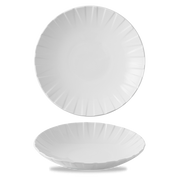 Alchemy Abstract White Coupe Bowl 8"