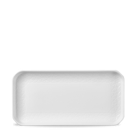 Alchemy Abstract White Deep Oblong Tray 26.3 X 13cm