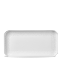 Alchemy Abstract White Deep Oblong Tray 30 X 14.5cm
