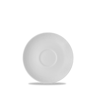 Alchemy Abstract White Coupe Saucer 6"