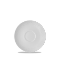 Alchemy Abstract White Coupe Saucer 6"