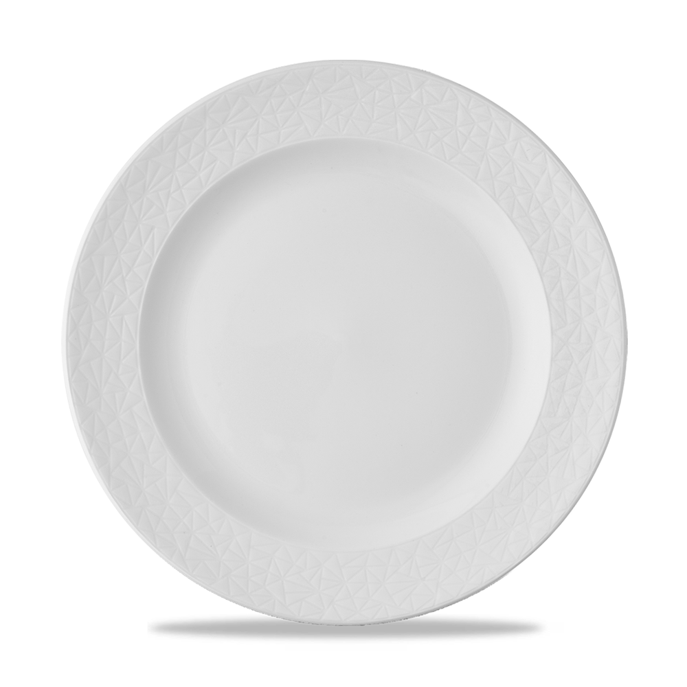 Alchemy Abstract White Plate 10"