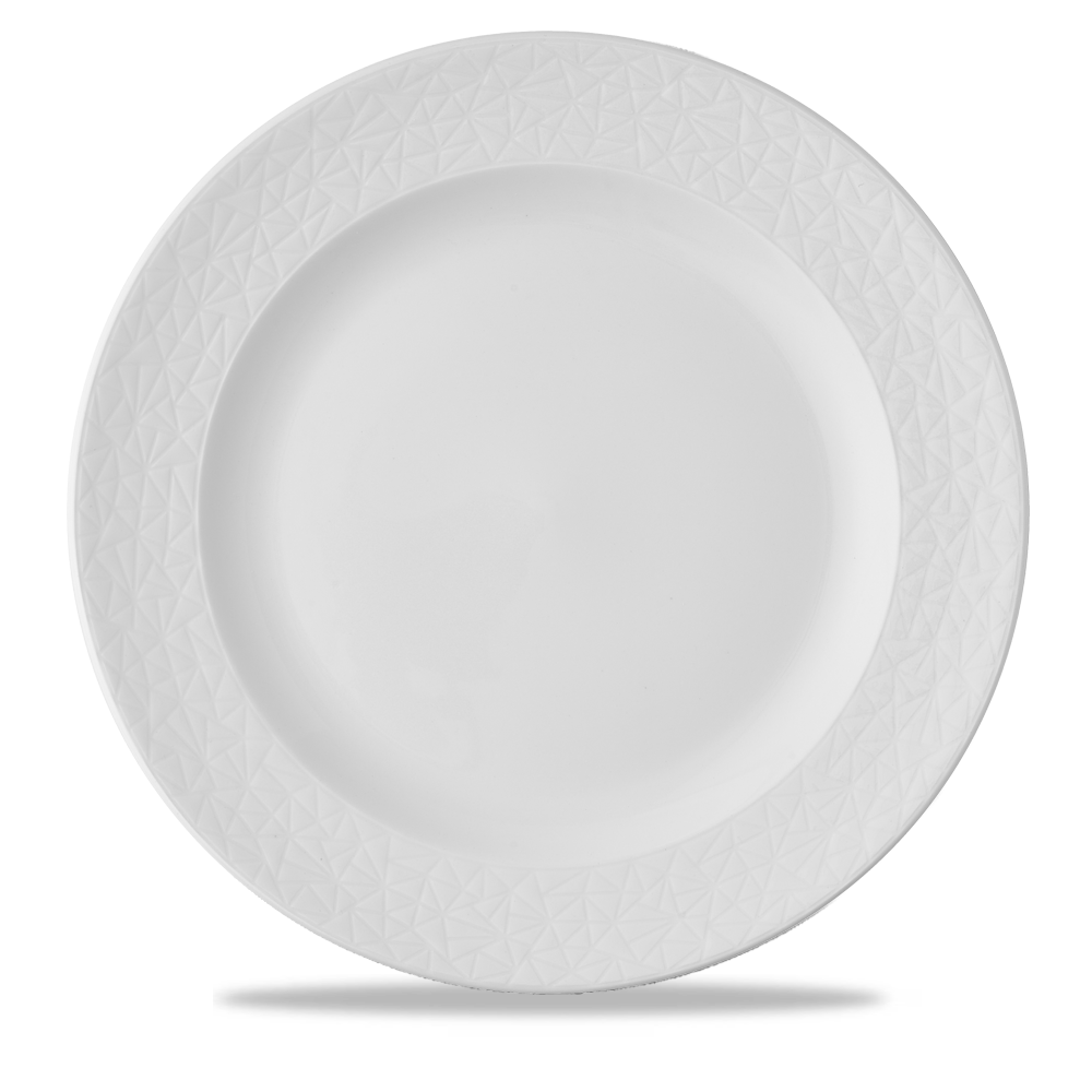 Alchemy Abstract White Plate 11 3/4"