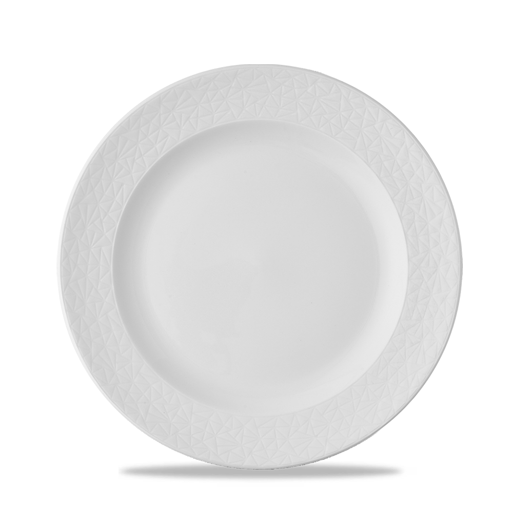 Alchemy Abstract White Plate 8"