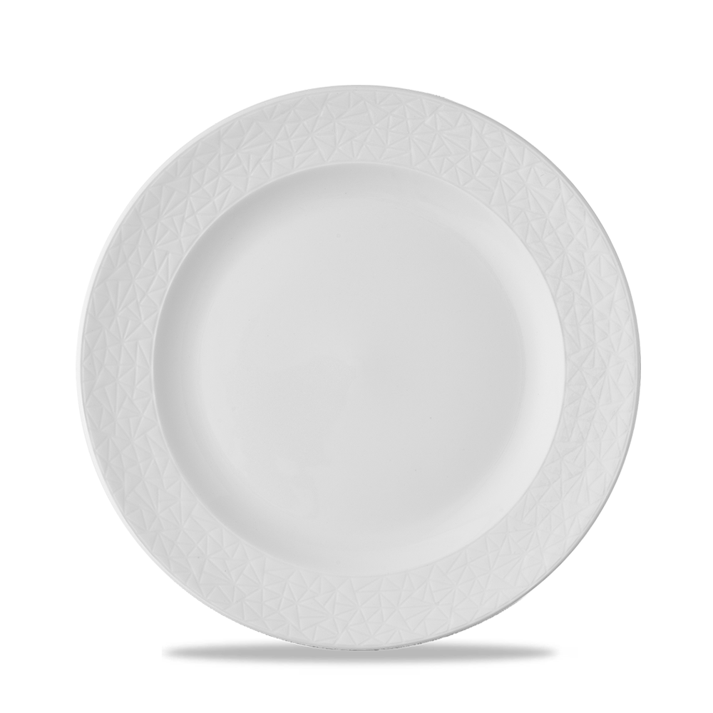 Alchemy Abstract White Plate 9"