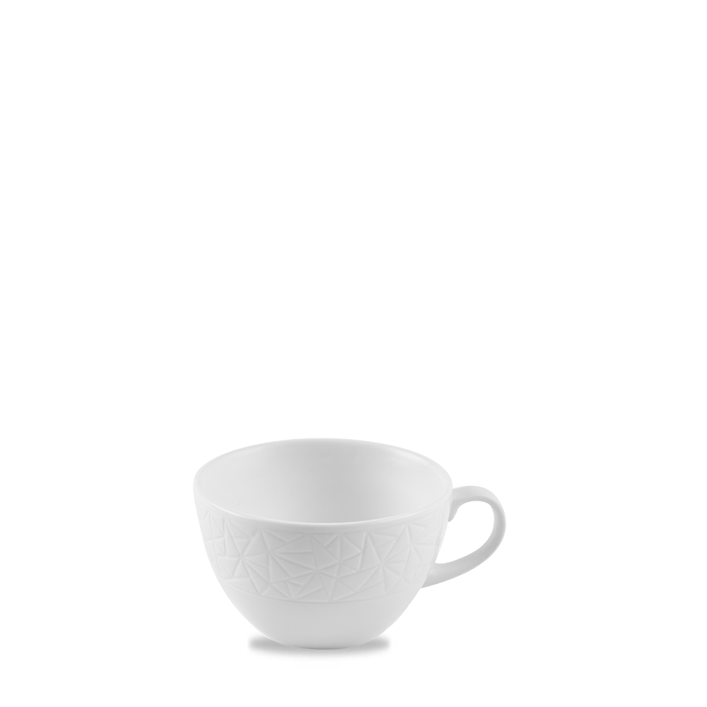 Alchemy Abstract White Teacup 8oz