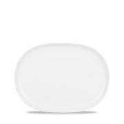 Churchill Alchemy Moonstone Oval White Plate 19 x 14.5cm