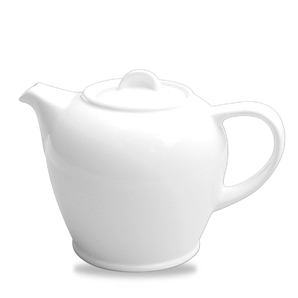 Alchemy White Coffee Pot 36oz - Elegant Fine China Design