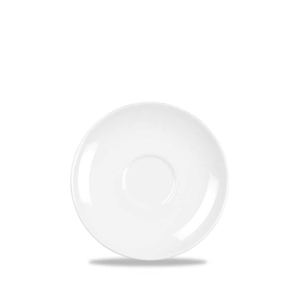 Alchemy Coast White Coupe Tea Saucer 6"