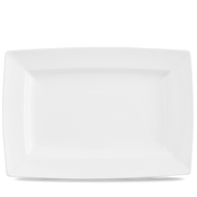 Alchemy Energy White Rectangular Plate 13"