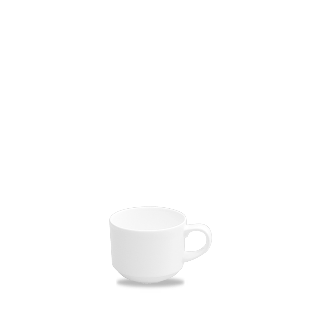 Churchill Alchemy White Stacking Coffee Cup 3oz