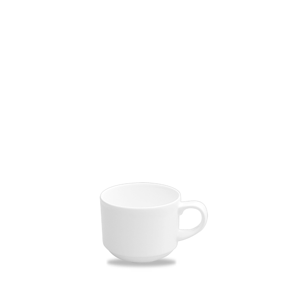 Churchill Alchemy White Stacking Coffee Cup 6oz