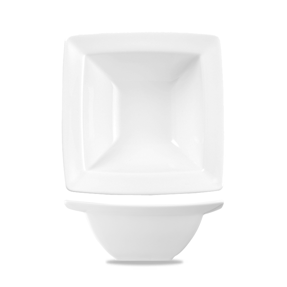 Alchemy Energy White Square Bowl 8"