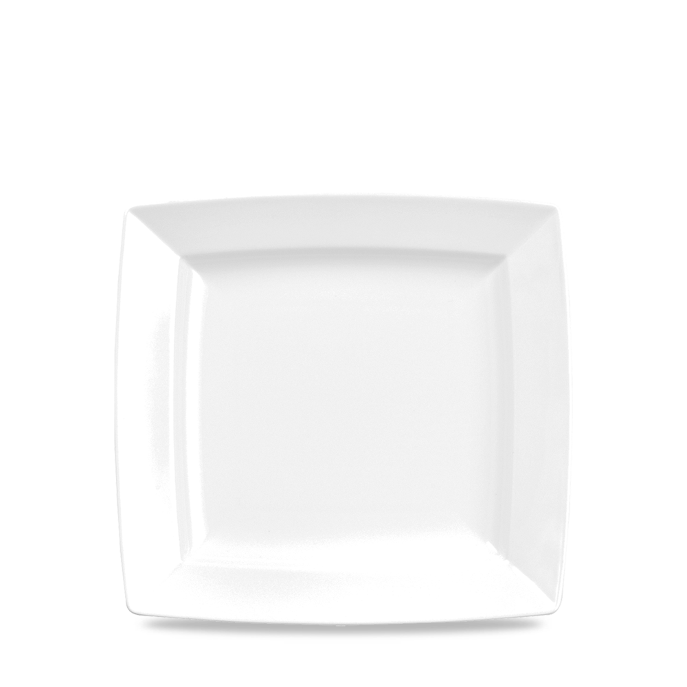 Alchemy Energy White Square Plate 5.25"