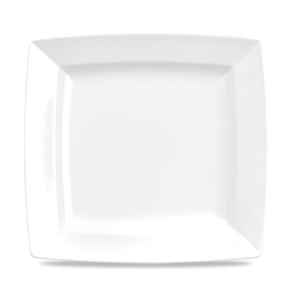 Alchemy Energy White Square Plate 9"