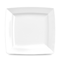 Alchemy Energy White Square Plate 9"