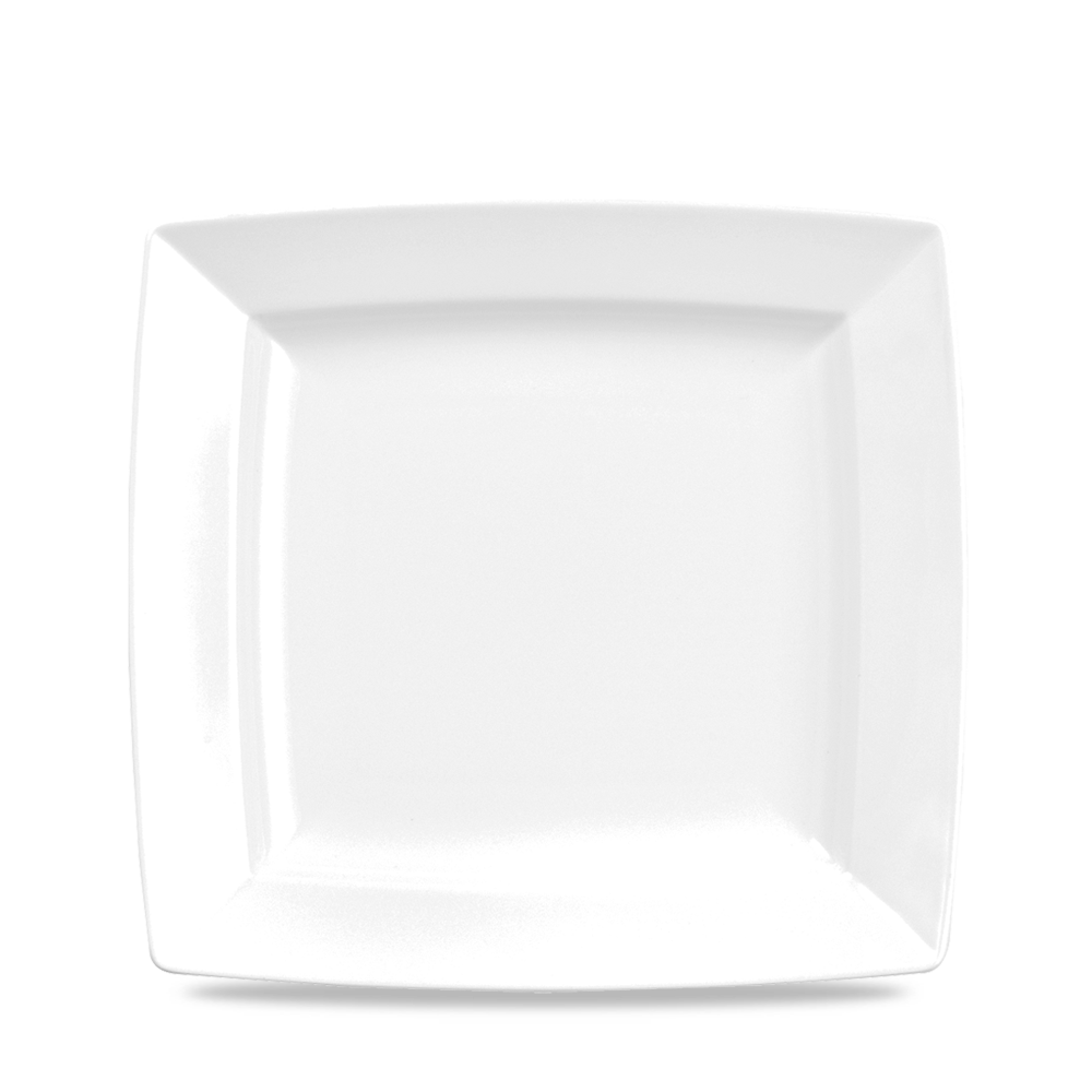 Alchemy Energy White Square Plate 7"