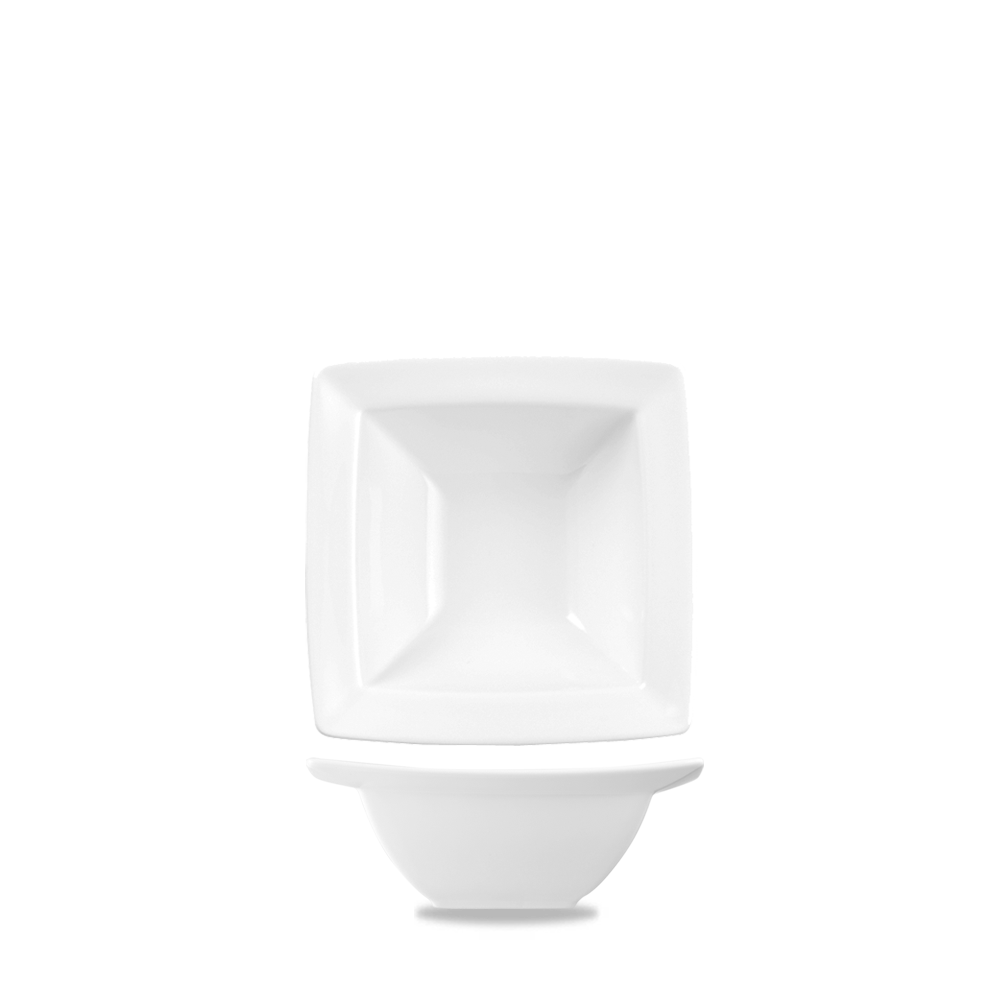 Alchemy Energy White Square Bowl 4"