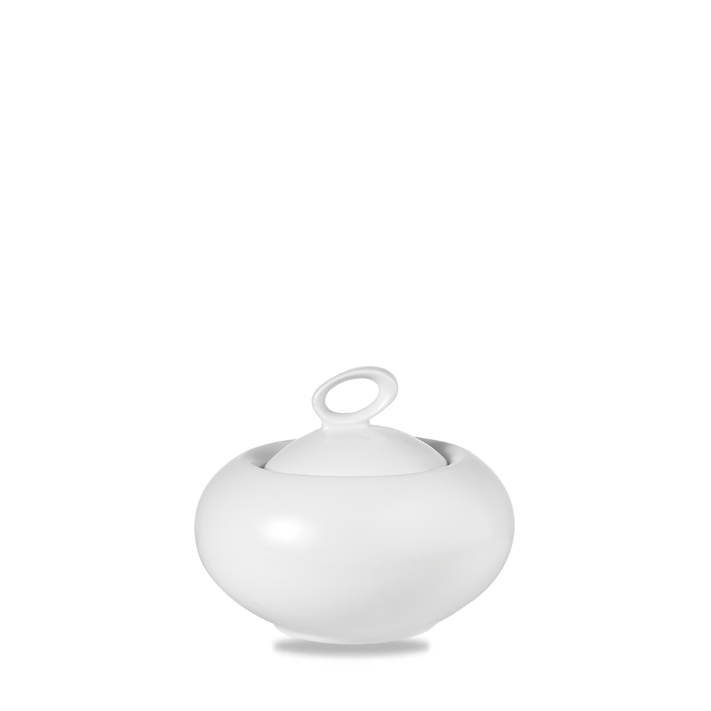 Alchemy Sequel White Covered Sugar Bowl 7oz