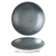 Astro Metallic Blue Evolve Porcelain Coupe Bowl 9.75"