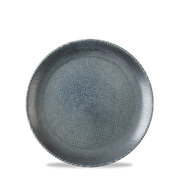 Astro Metallic Blue Evolve Porcelain Coupe Plate 6.5"