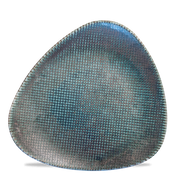 Astro Metallic Blue Lotus Porcelain Plate 10"