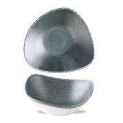 Astro Metallic Blue Lotus Porcelain Bowl 9"