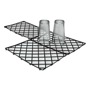 Black Interlocking Glass Mats - Pack of 10