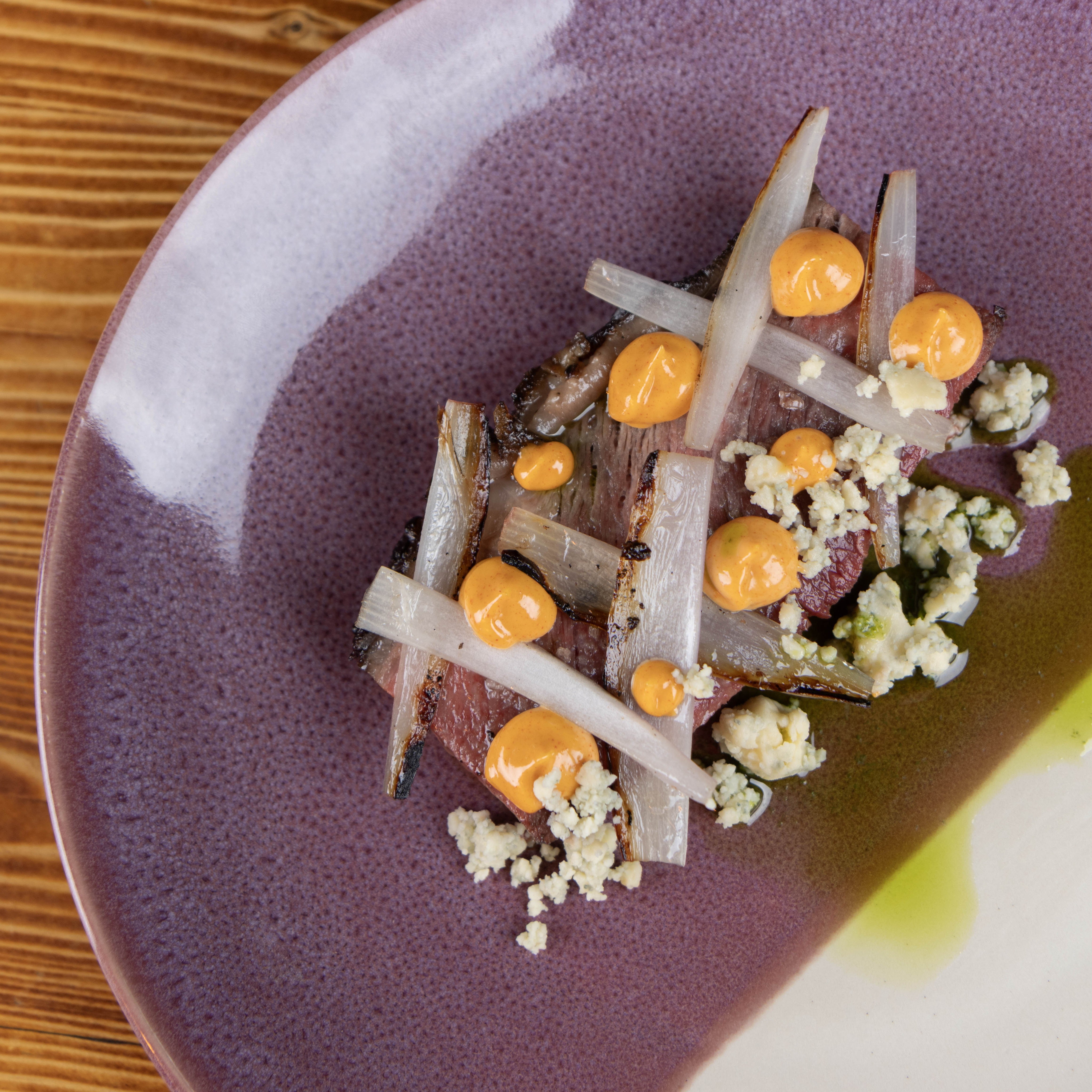 Californian Purple Shoreline Stoneware Mains Plate 27cm Dia