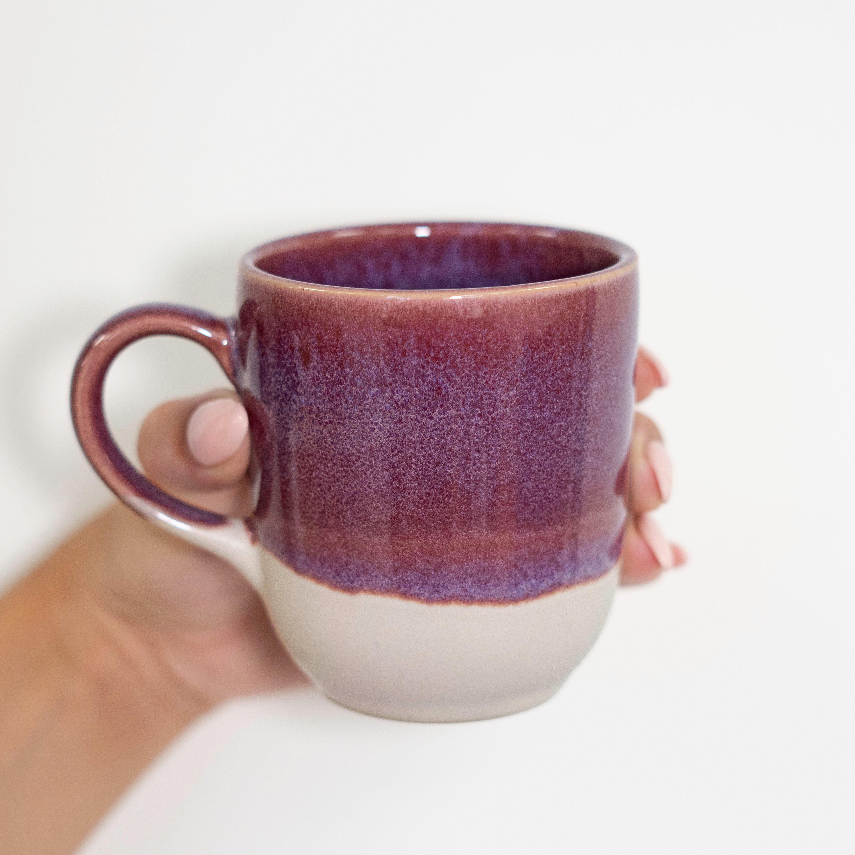 Californian Purple Shoreline Stoneware Latte Mug 325ml/11oz