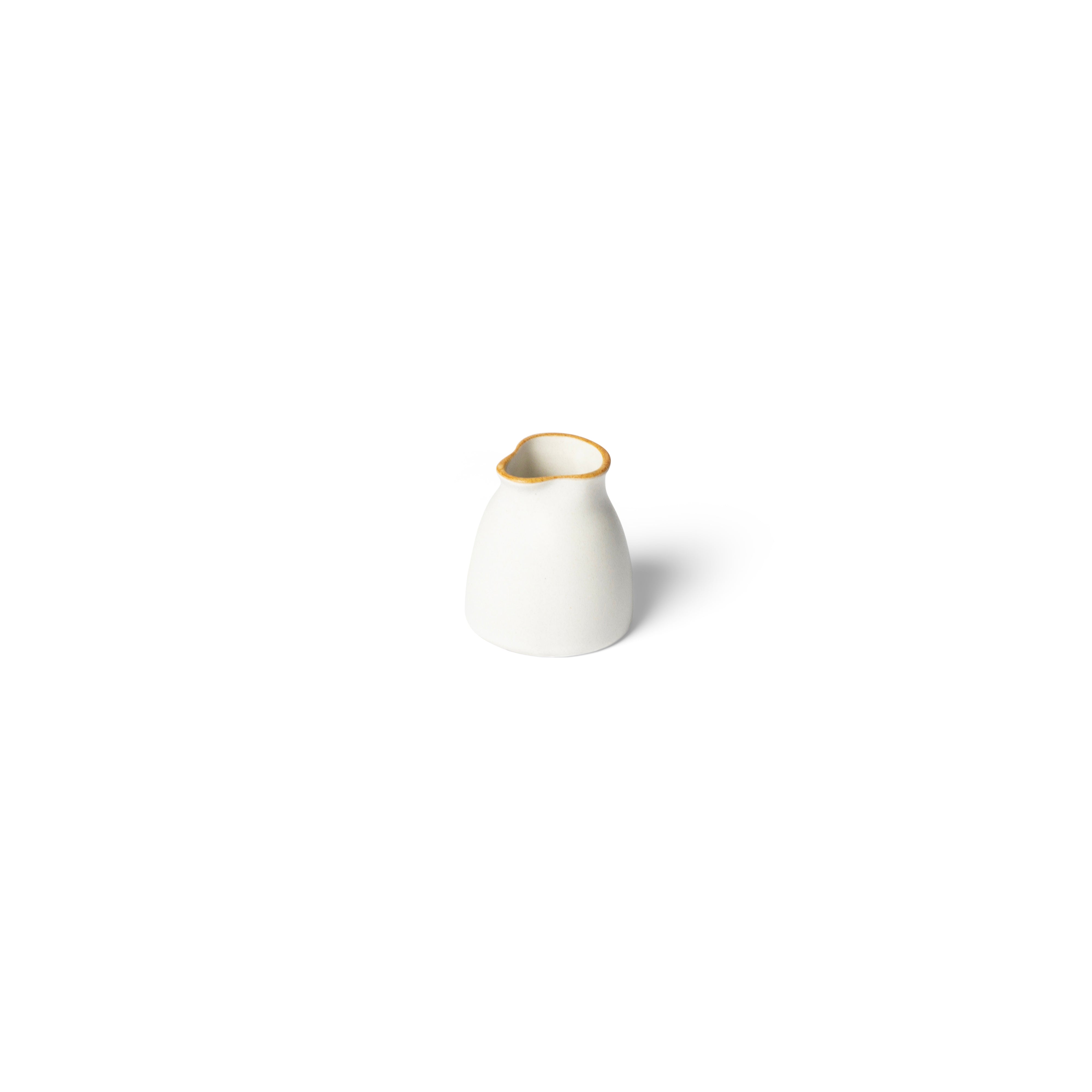 Matte White With Rye Edge Small Sauce Jug (50ml)