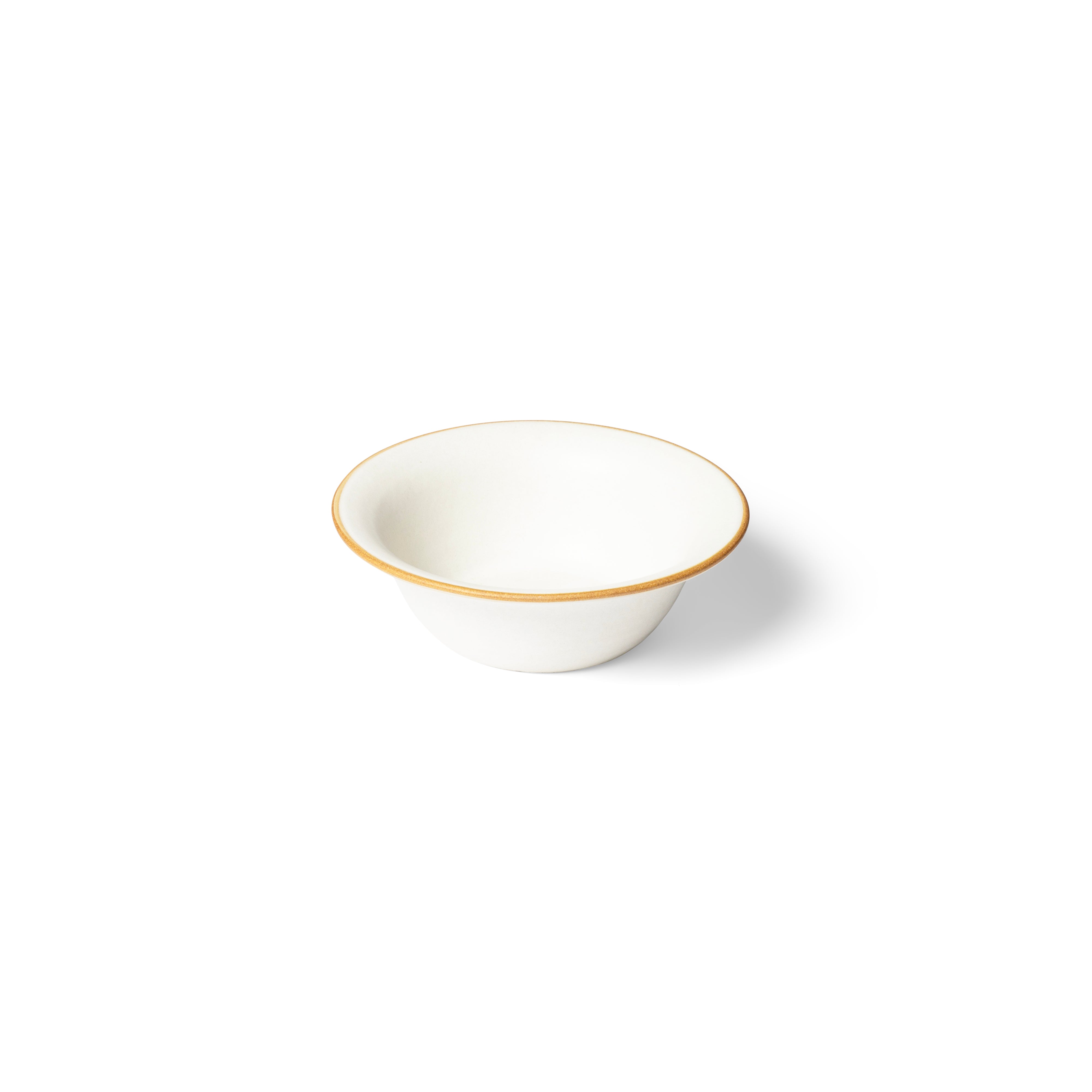 Matte White With Rye Edge 18cm Dessert Bowl