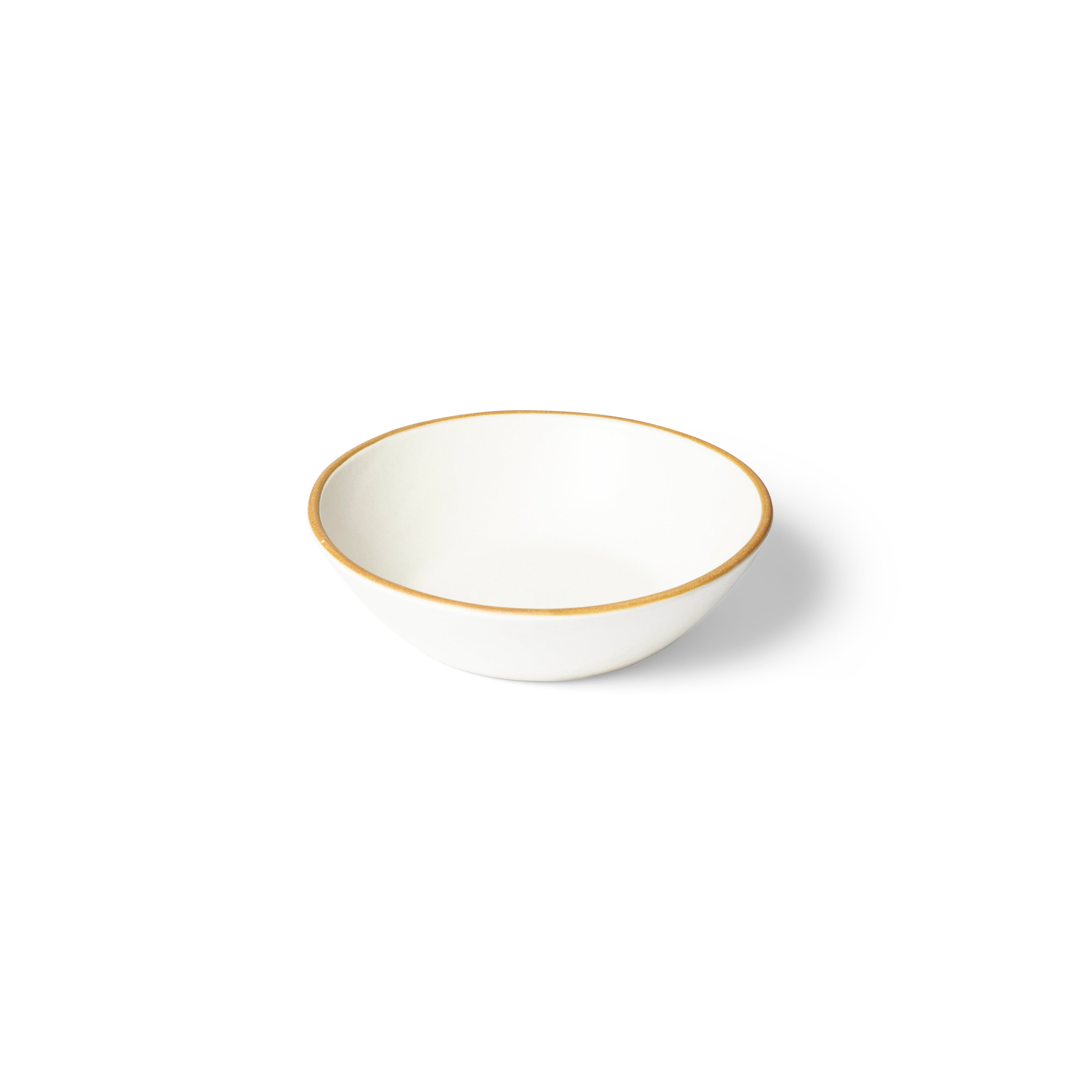 Matte White With Rye Edge 20cm Stoneware Bowl