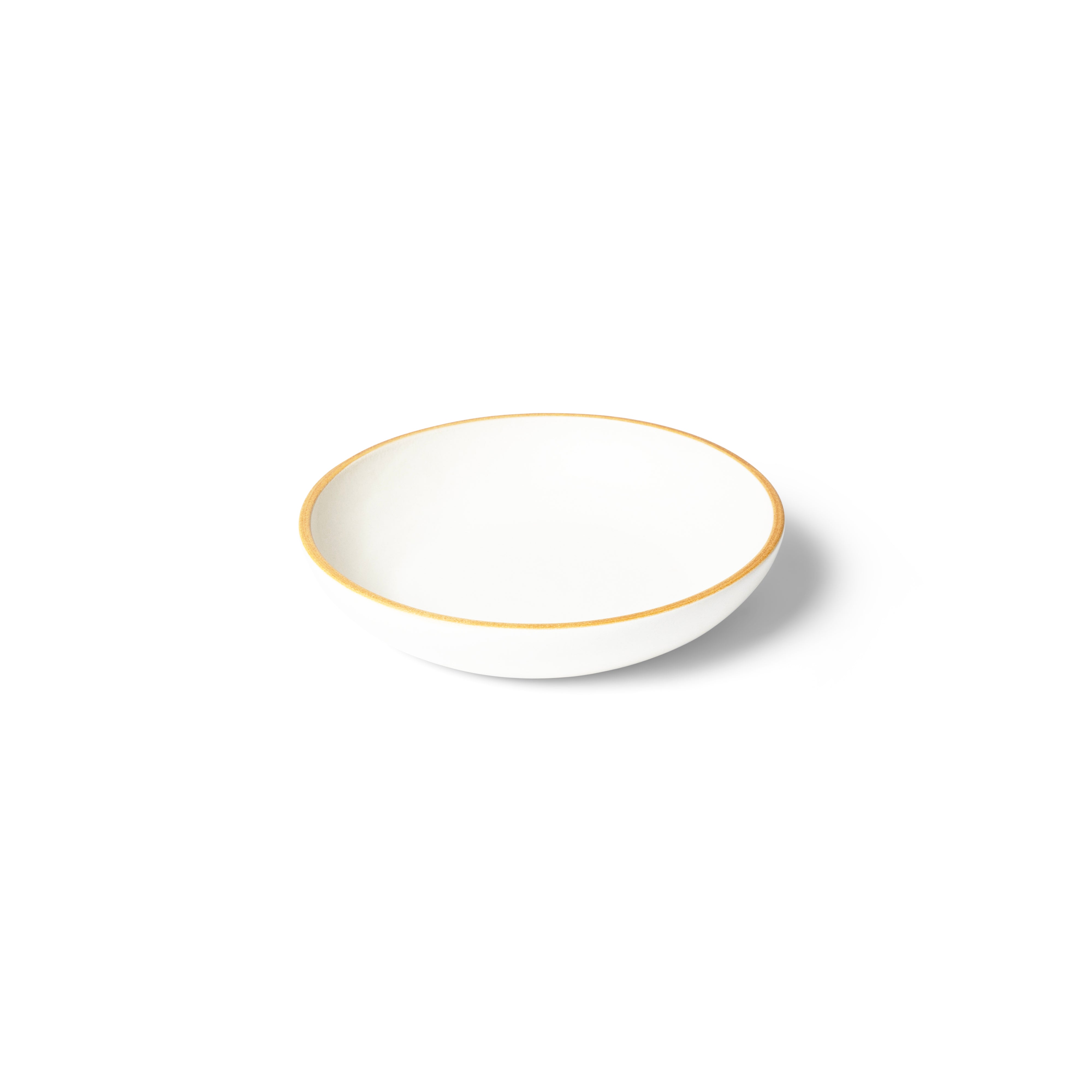 Matte White With Rye Edge Coupe Dish 21cm Dia x 4.7cm H