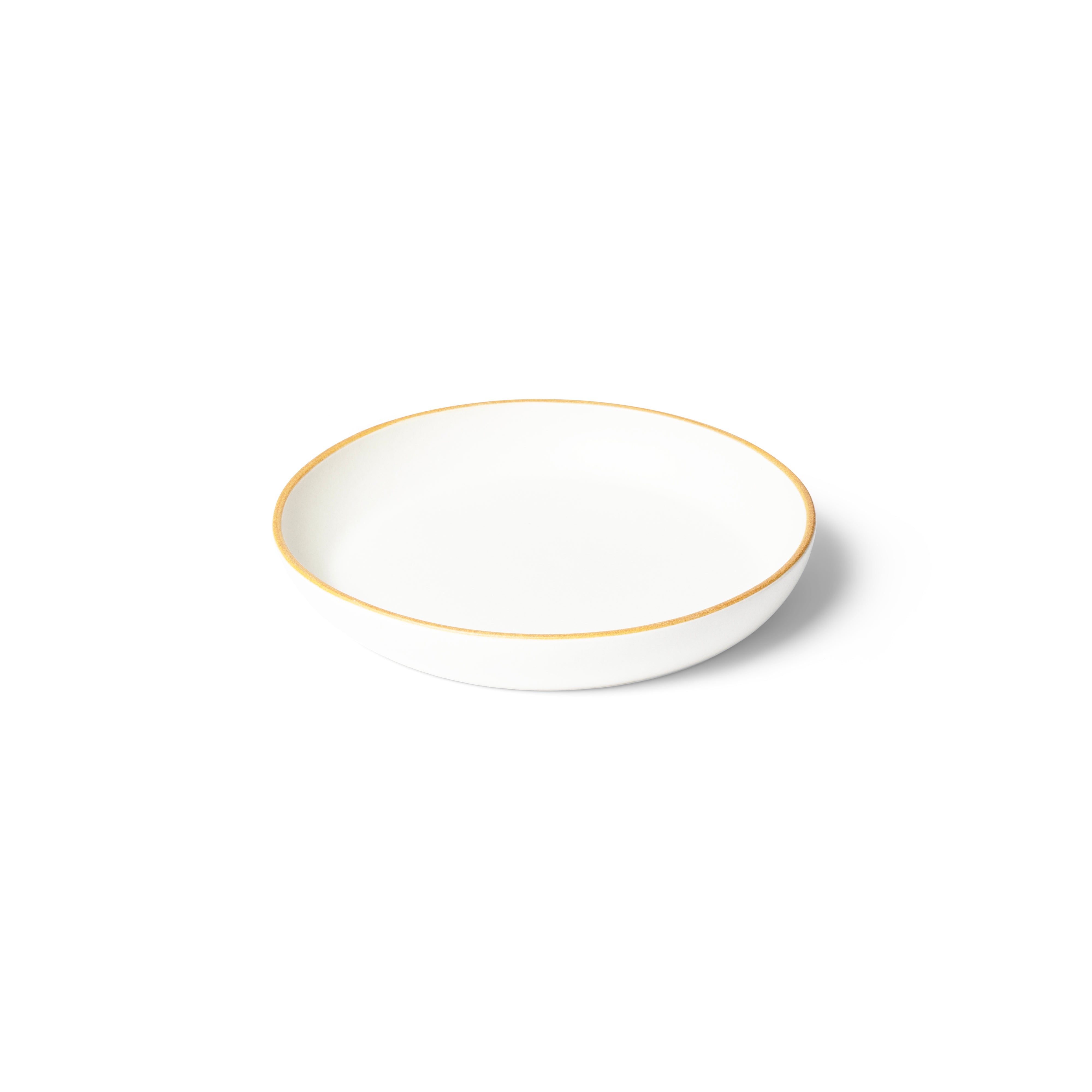 Matte White With Rye Edge 25cm Large Coupe Dish