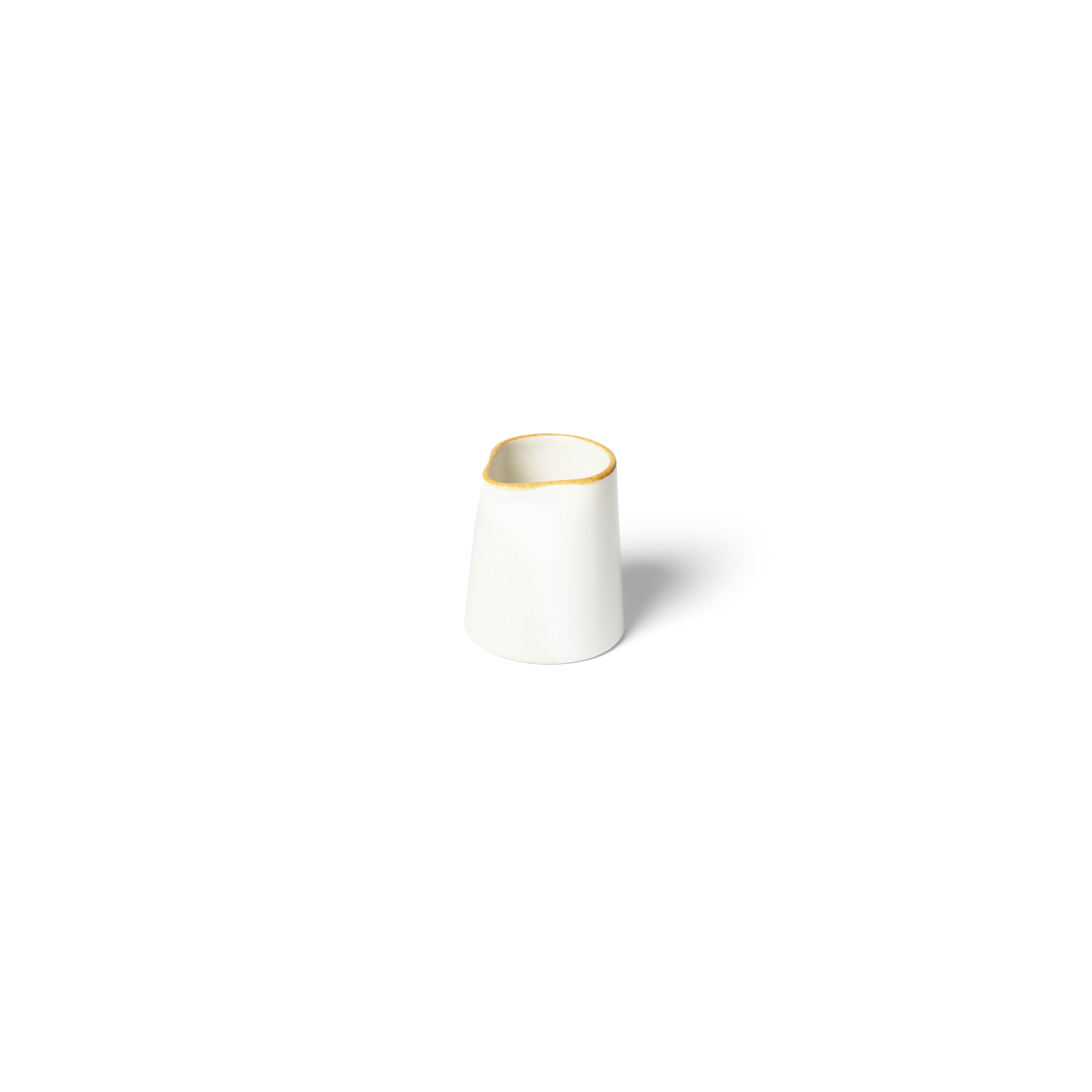 Matte White with Rye Edge Small Sauce Jug (90ml)
