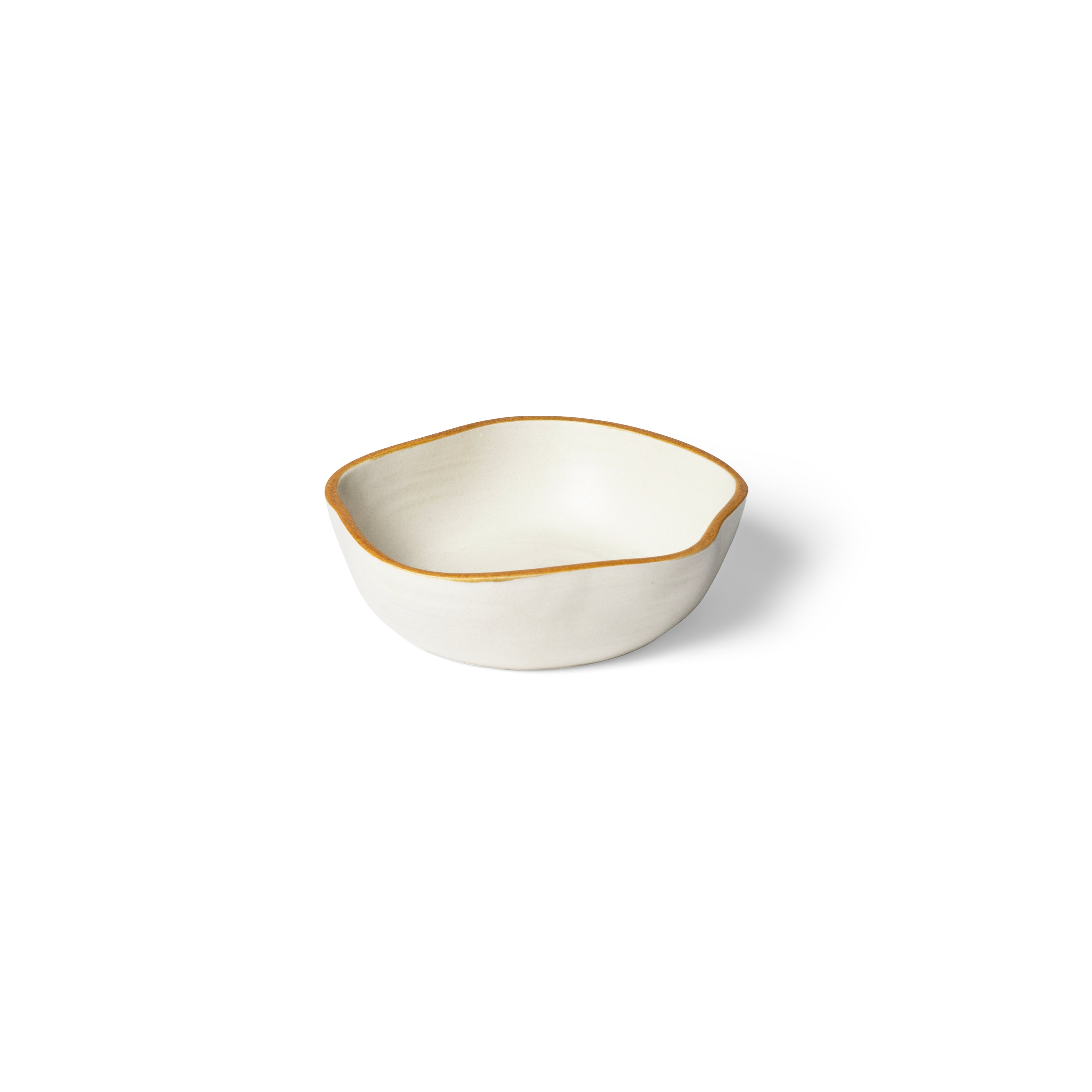 Matte White With Rye Edge Large Breakfast Bowl