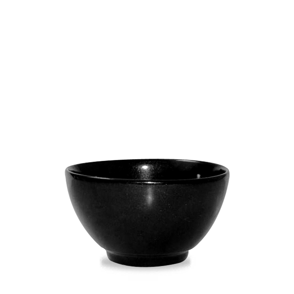 Bit On The Side Porcelain Metallic Black Onyx Spark Bowl - 19oz