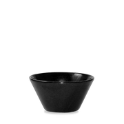 Bit On The Side Porcelain Metallic Black Onyx Zest Snack Bowl 12oz