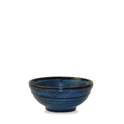 Bit On The Side Porcelain Sapphire Ripple Snack Bowl 10oz