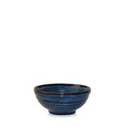 Bit On The Side Porcelain Sapphire Ripple Snack Bowl 6oz