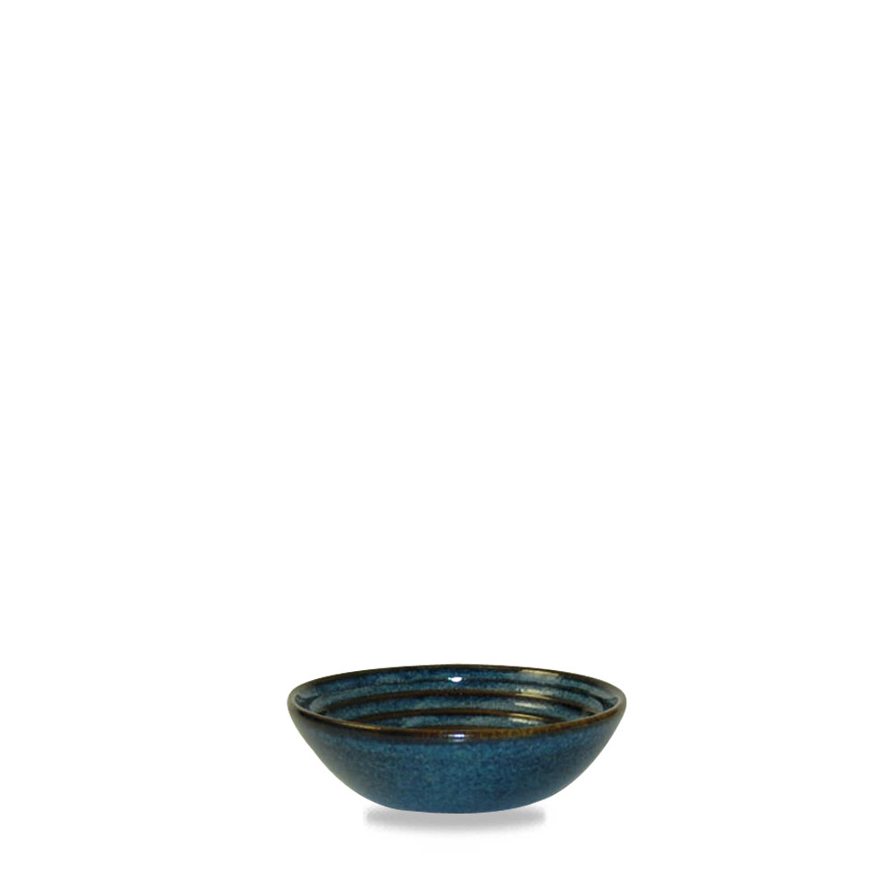 Bit On The Side Porcelain Sapphire Ripple Dip Dish 5oz
