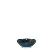 Bit On The Side Porcelain Sapphire Ripple Dip Dish 5oz