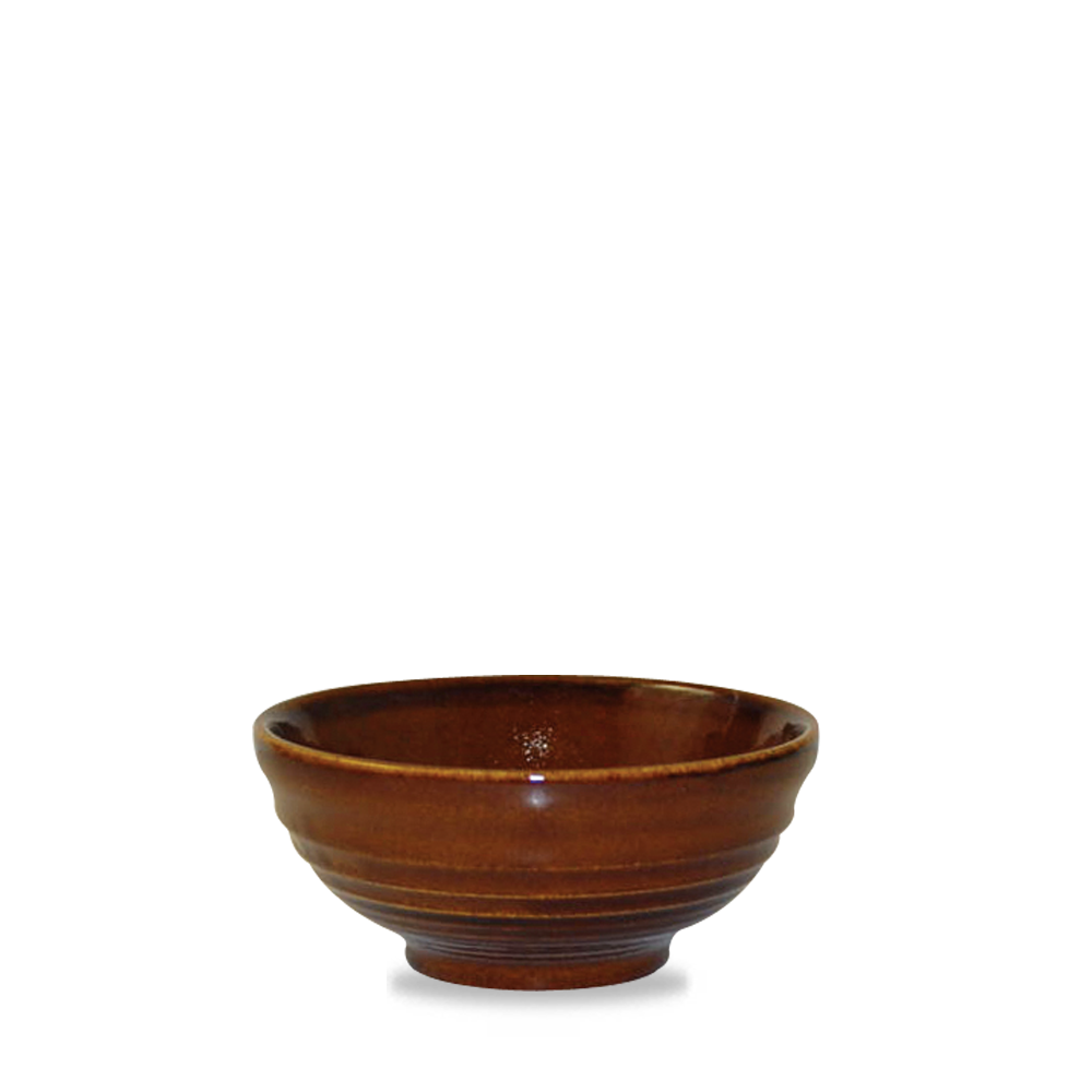 Bit On The Side Porcelain Cinnamon Ripple Snack Bowl 10oz