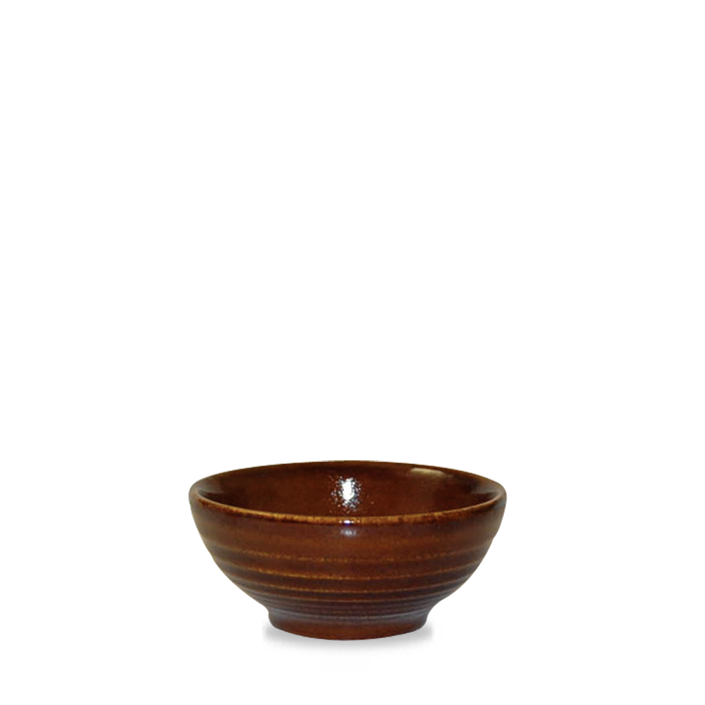 Bit On The Side Porcelain Cinnamon Ripple Snack Bowl 6oz