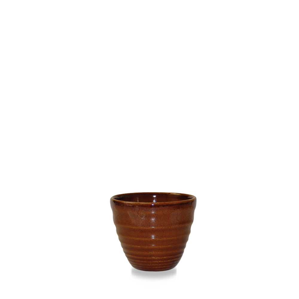 Bit On The Side Porcelain Cinnamon Ripple Dipper Pot 2oz