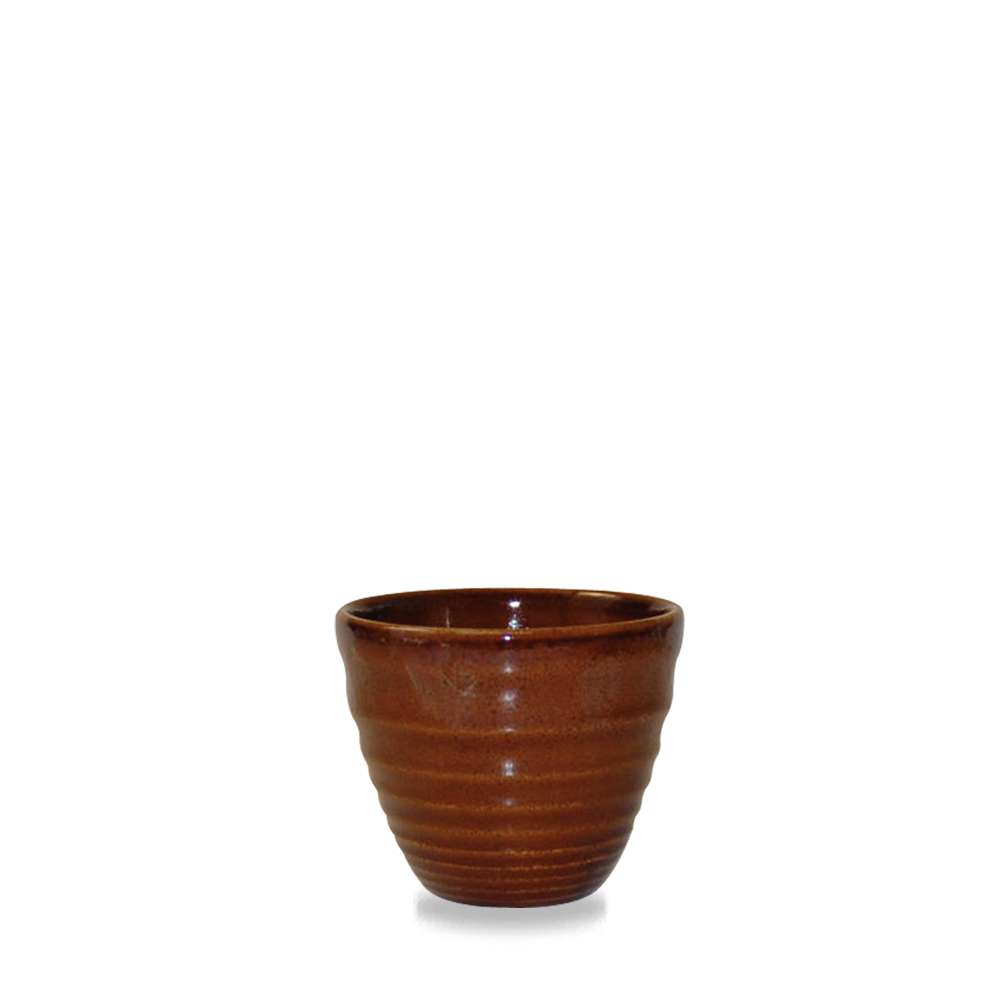 Bit On The Side Porcelain Cinnamon Ripple Dipper Pot 4oz