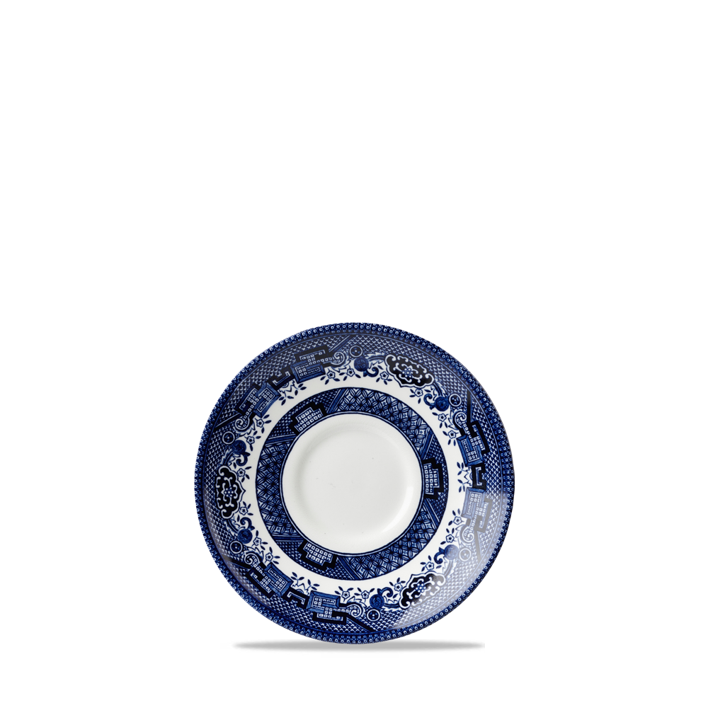 Vintage Prints Blue Willow Georgian Tea Saucer 5.5"