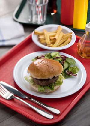 Black CafÃ© Tray 16 x 12" (40 x 30cm)