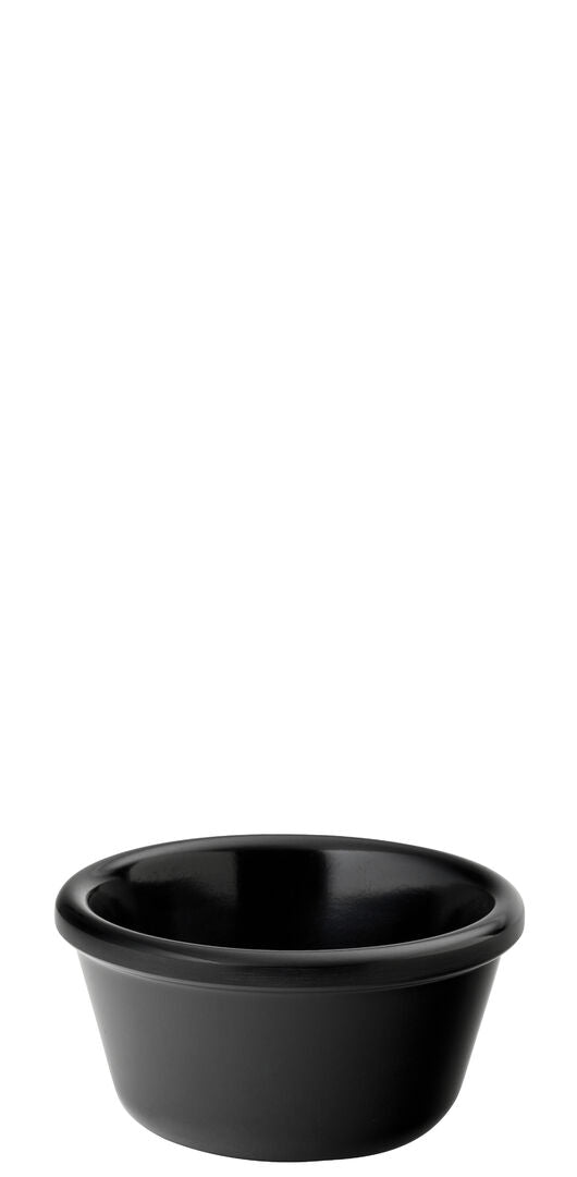 Plain Black Ramekin 3oz (9cl)